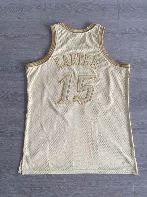 Maillot de Basket #15 Carter Raptors 1998-99 authentique gold